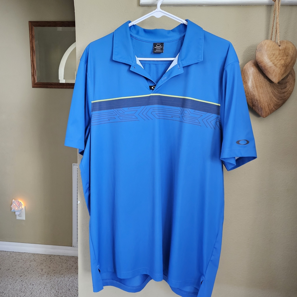 Oakley Men's Blue Polo Shirt